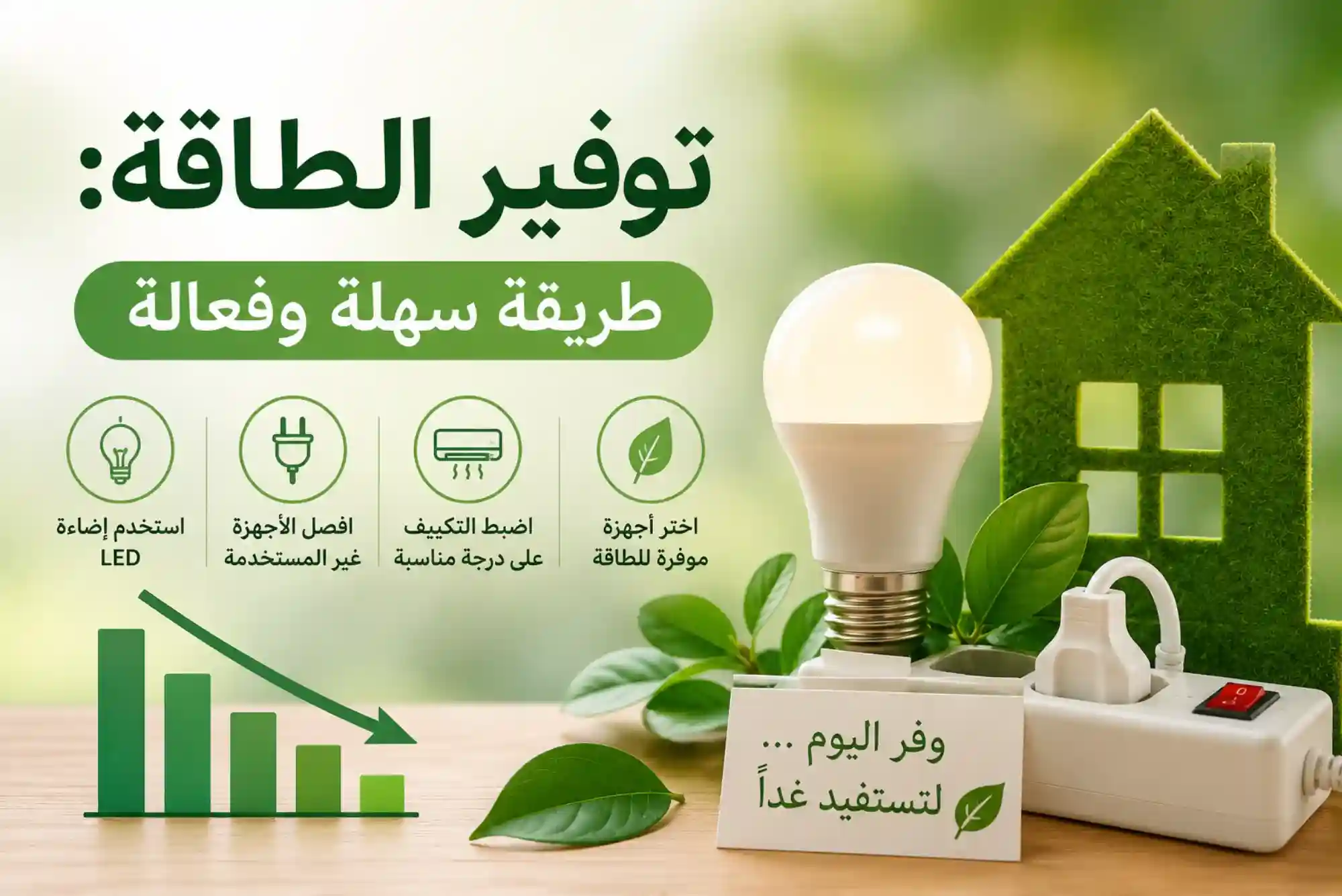 توفير الطاقة: طريقة سهلة وفعالة